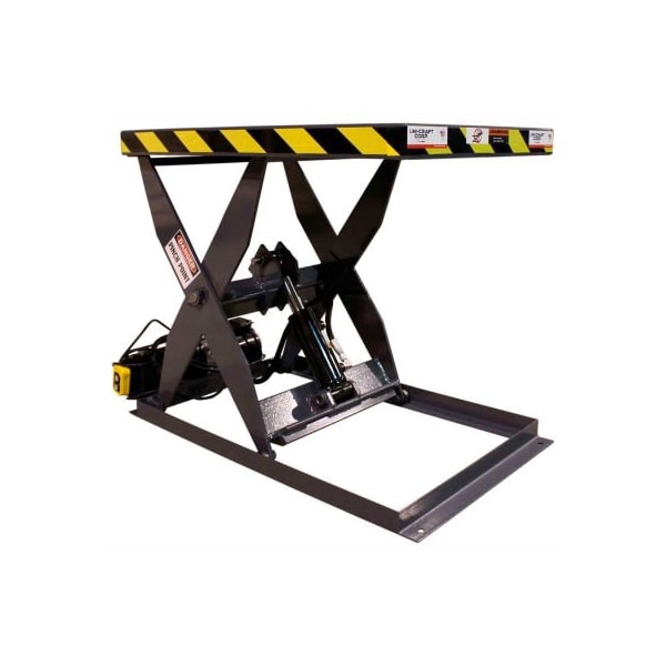 Omni Metalcraft Hydraulic Scissor Lift Table Hand Operated 550 Lb. Cap. SLHL-10-25-550-24-36-110/HP - main